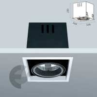 kardan vgrajdane metal modern Art.No.2121WH/BK