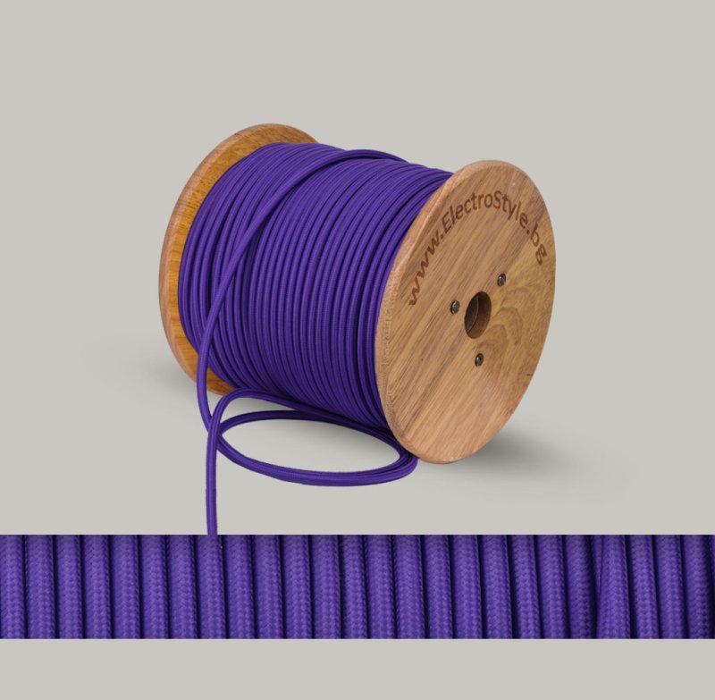 tekstilen kabel lilav 2x0.75mm2