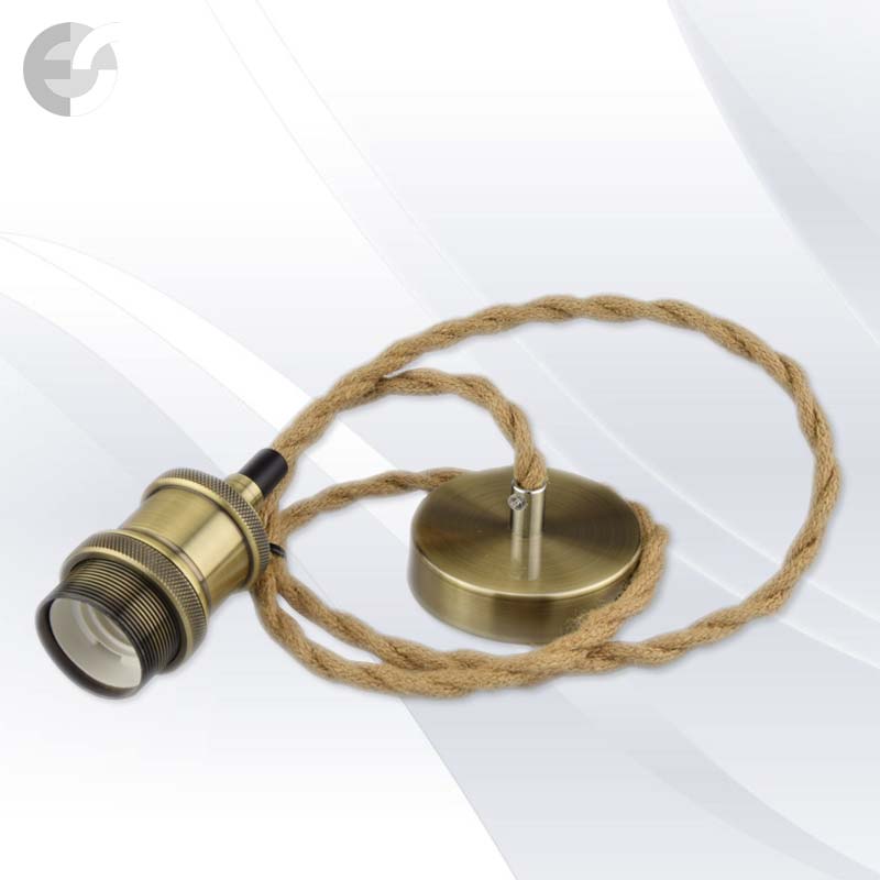 pendel nature tekstilen kabel konop f ga star mesing e27