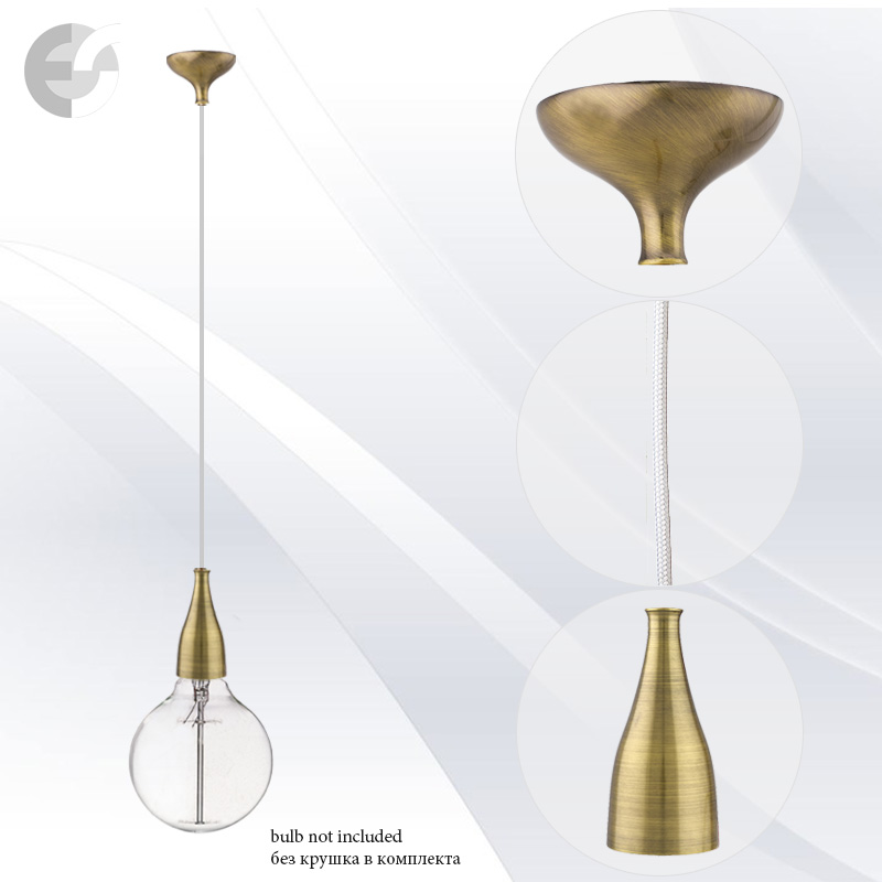 pendel drop antichen mesing s tekstilen bql kabel