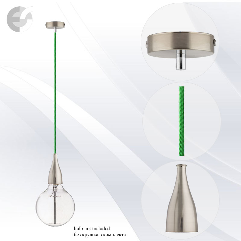 pendel drop matiran hrom sys zelen kabel