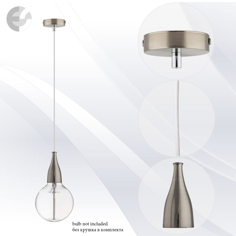 pendel drop matiran hrom s bql tekstilen kabel