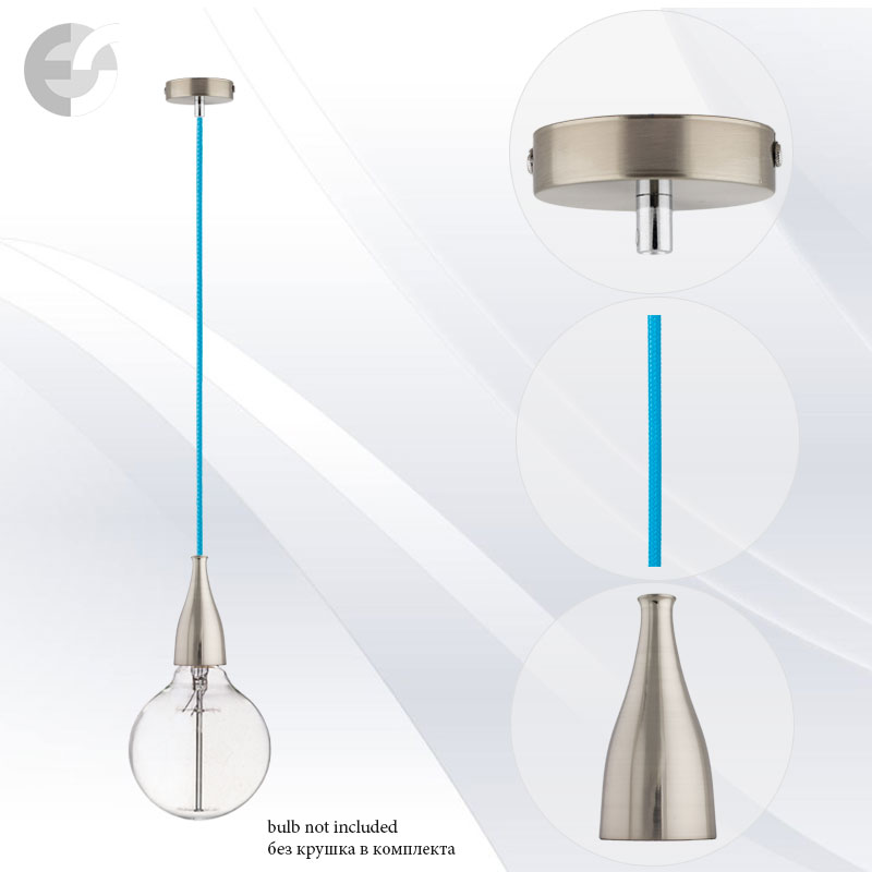 pendel drop matiran hrom sys sin tekstilen kabel