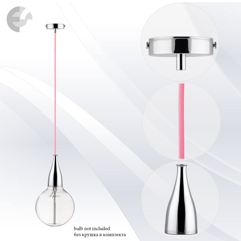 pendel drop hrom s rozov kabel