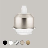 set dekorativna kapachka s fasunga e27 matiran hrom onedown Art.No.SETE270706SN