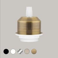 set dekorativna kapachka s fasunga e27 antichen mesing onedown Art.No.SETE270706ABG