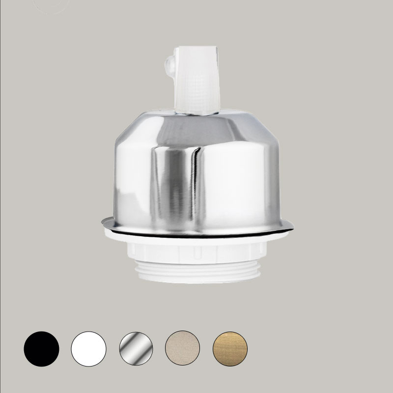 set dekorativna kapachka s fasunga e27 hrom onedown