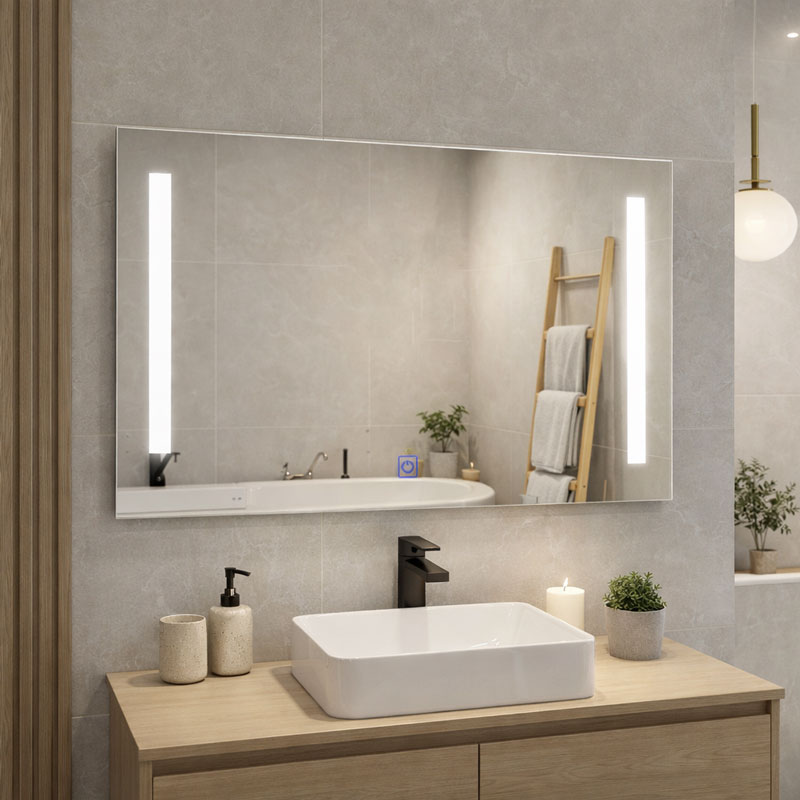 led sveteshto ogledalo za banq ip 44 s tych buton mirror