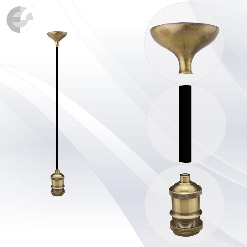 pendel retro 1 star mesing s tesktilen cheren kabel