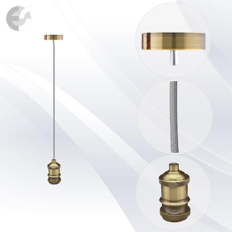 pendel retro 1 star mesing s tesktilen siv kabel