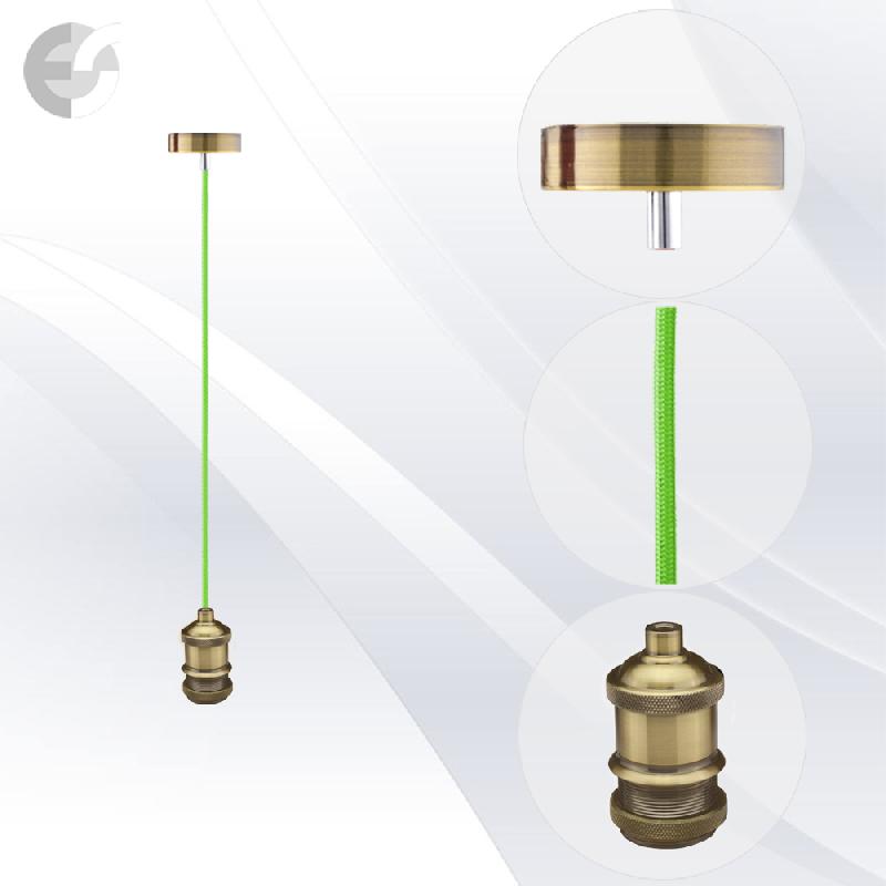 pendel retro 1 star mesing s tesktilen zelen kabel