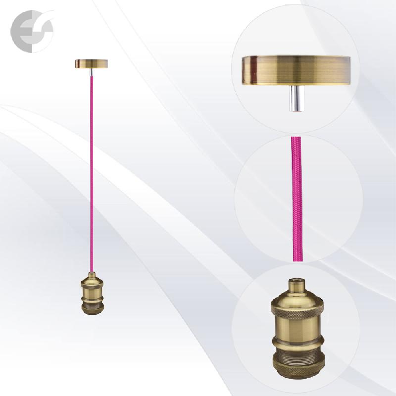 pendel retro 1 star mesing s tesktilen tsiklamen kabel