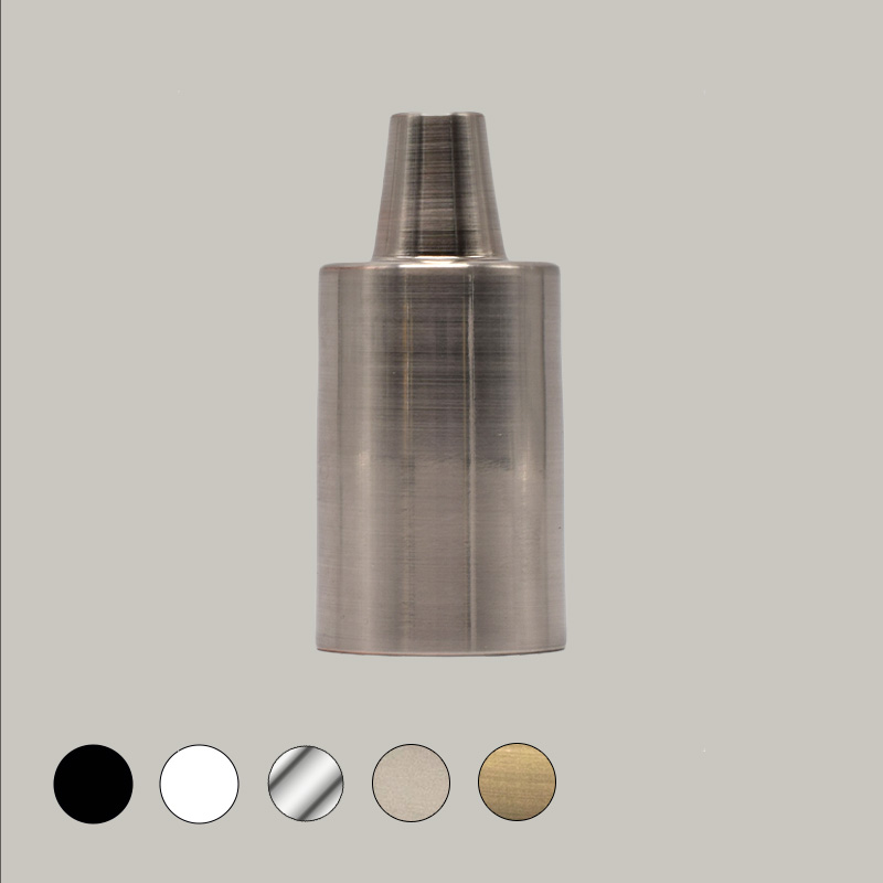 dekorativna kapachka beel matiran hrom za fasunga s tsokyl e27