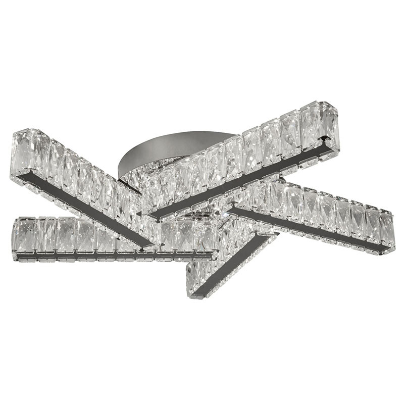 led plafon s kristali clover