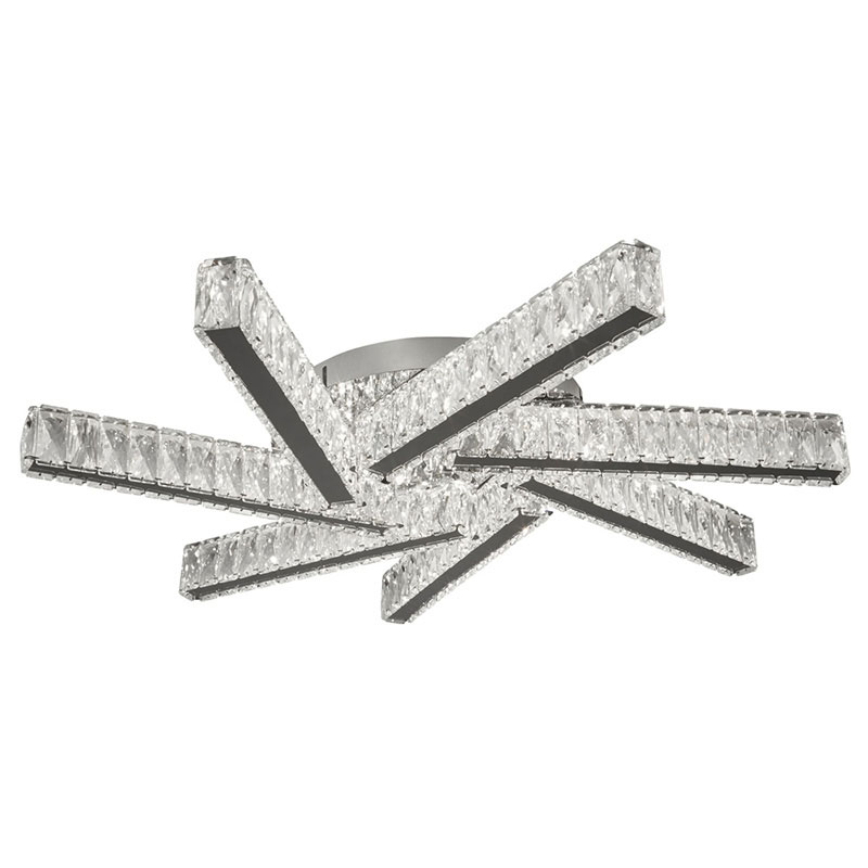 led plafon s kristali clover