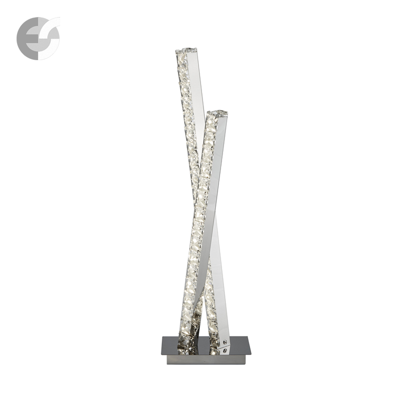 nastolna lampa s kristali clover