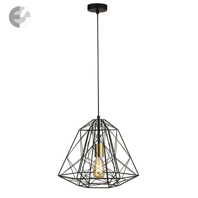 polilej vintidj lampi geometric cage