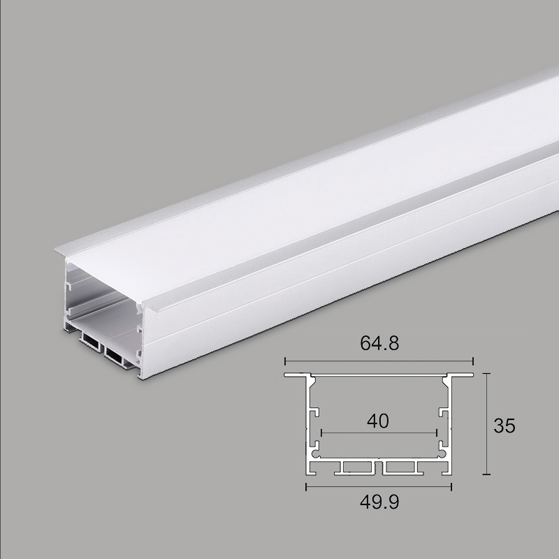 aluminiev profil za vgrajdane 3m