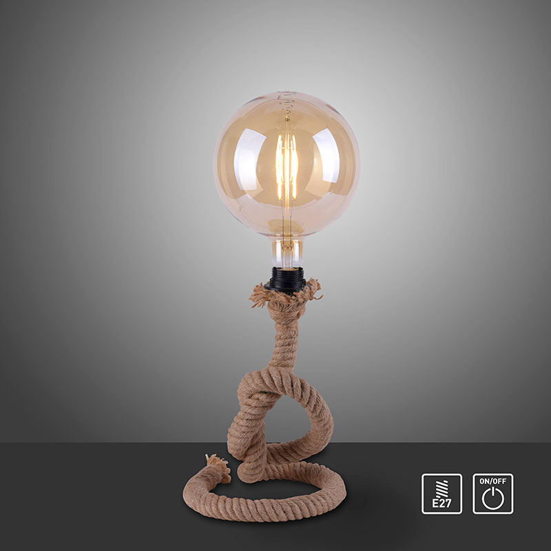 rope nastolna lampa cherno e27