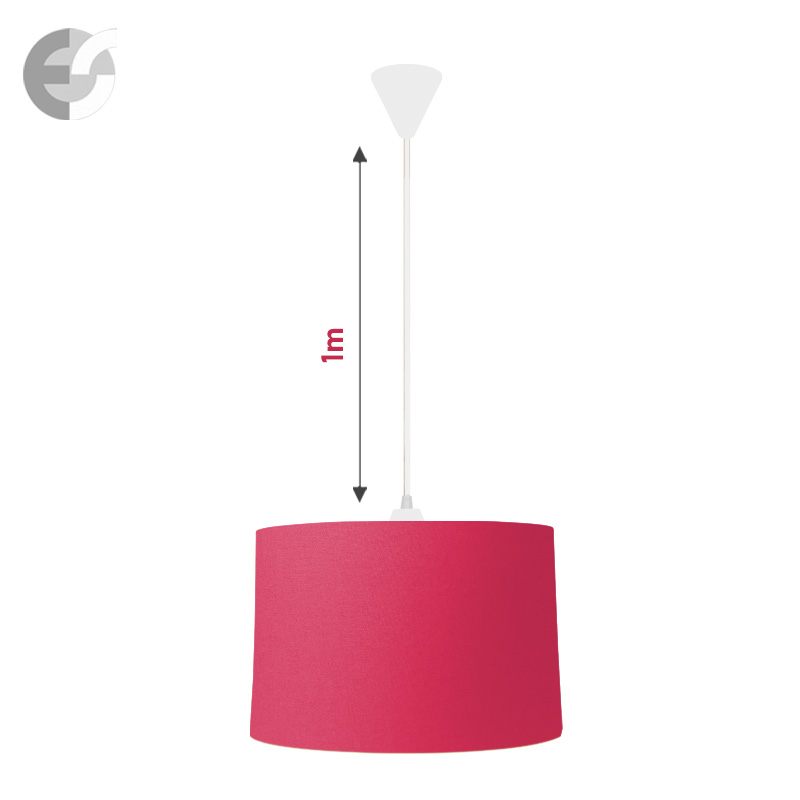 polilej s tekstilen abajur v rozovo