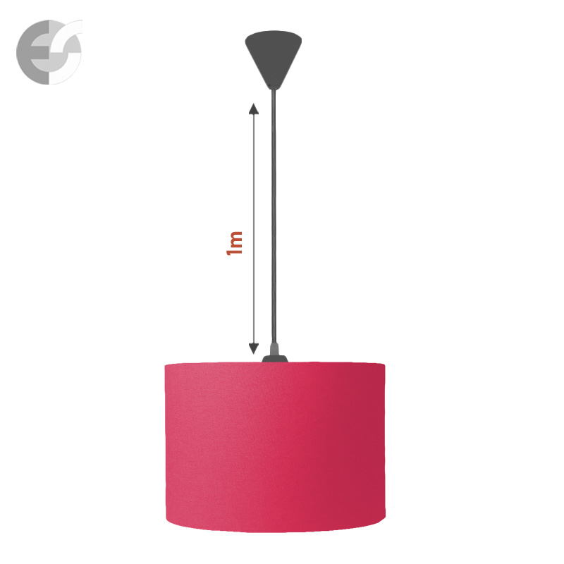 polilej s tekstilen abajur v rozovo