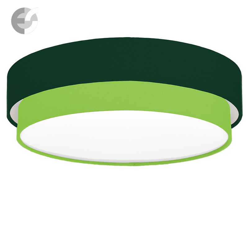 plafon s dva tekstilni abajura cake