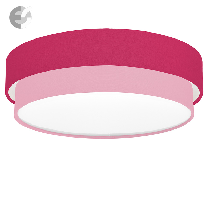 plafon s dva tekstilni abajura cake