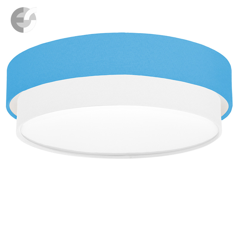 plafon s dva tekstilni abajura cake