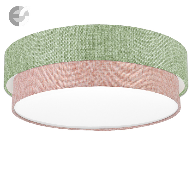 plafon s dva tekstilni abajura cake