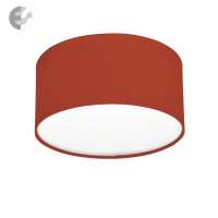 Плафон 25см с текстилен абажур MOON