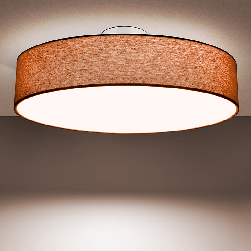 plafon s tekstilen abajur 5xe27 hotel