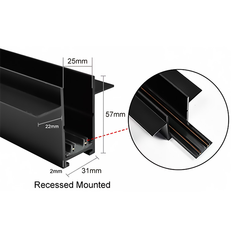 magnitno osvetlenie shina za vgrajdane 3m 220v
