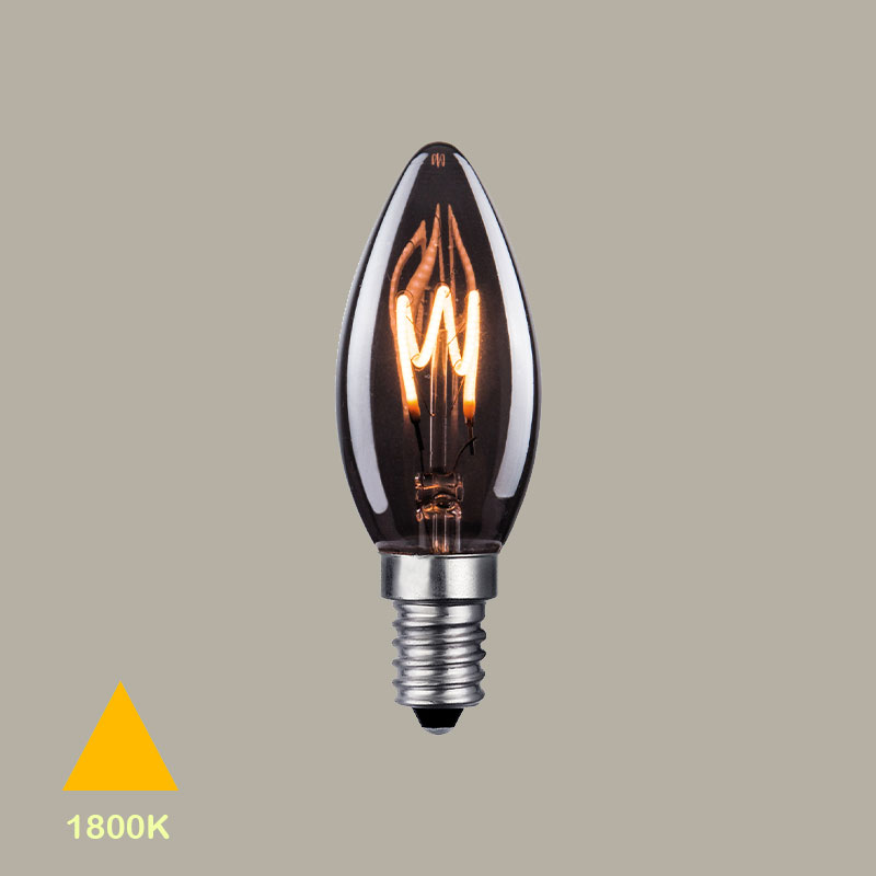 led krushka vintidj e14 2W 25lm 1800k