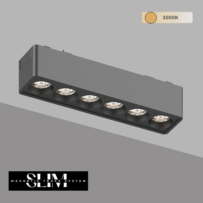 magniten osvetitel 6W 3000k 48v slim grille