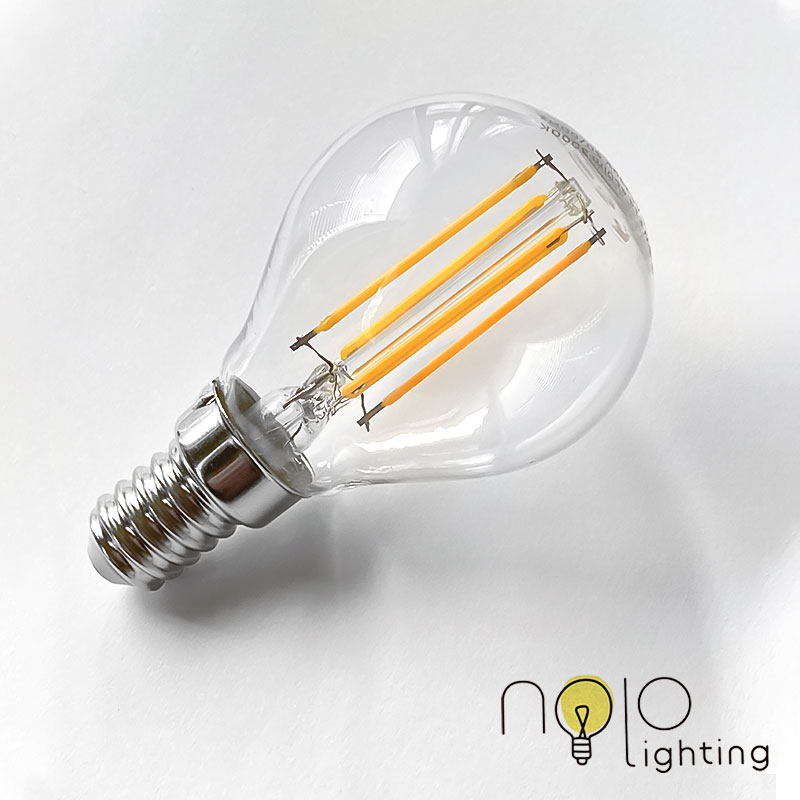 led krushka sfera fillament e14 3.8W 445lm 3000k