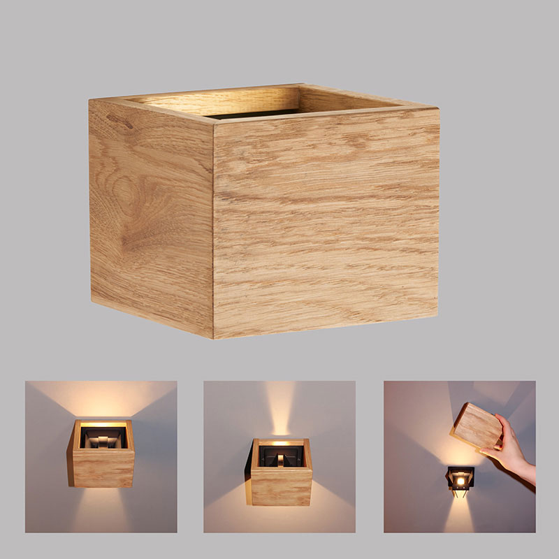 led aplik shine Wood