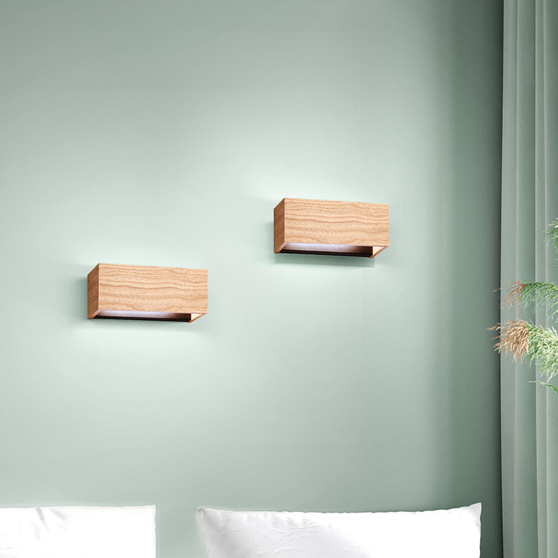 led aplik shine Wood