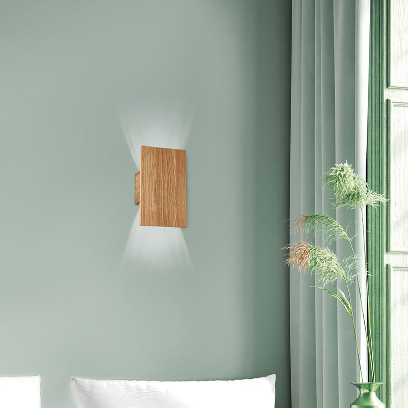 led aplik shine Wood