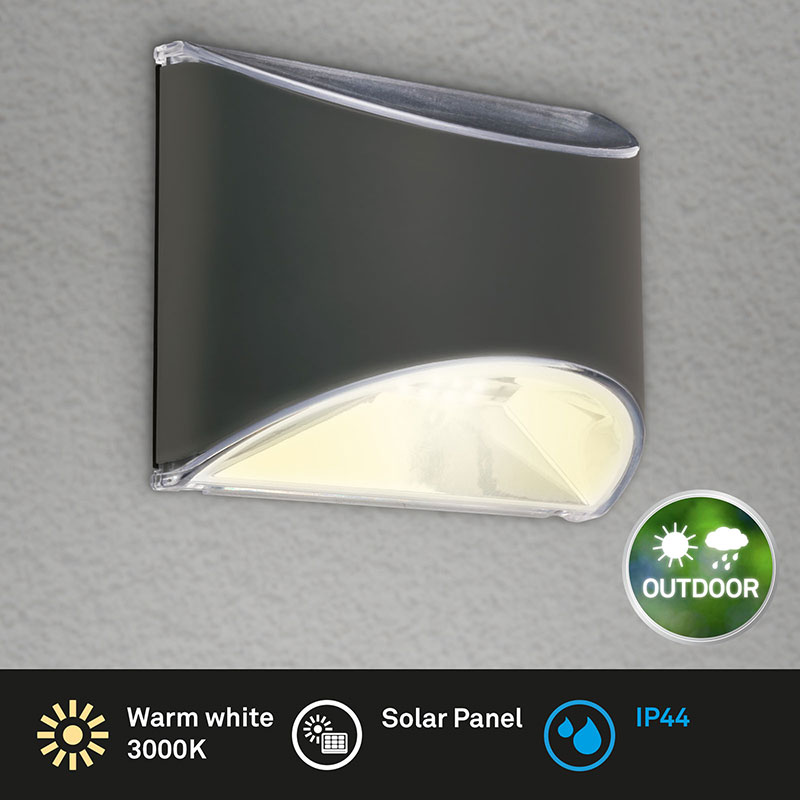 led solaren fasaden aplik suna