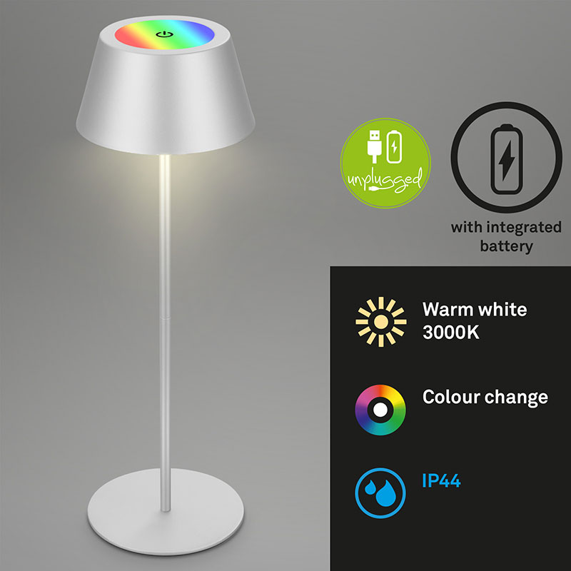 rgb led nastolna lampa s bateriq kiki