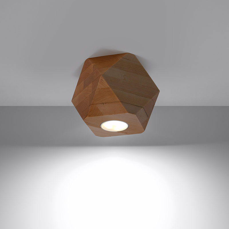 plafon ot estestveno dyrvo Woody