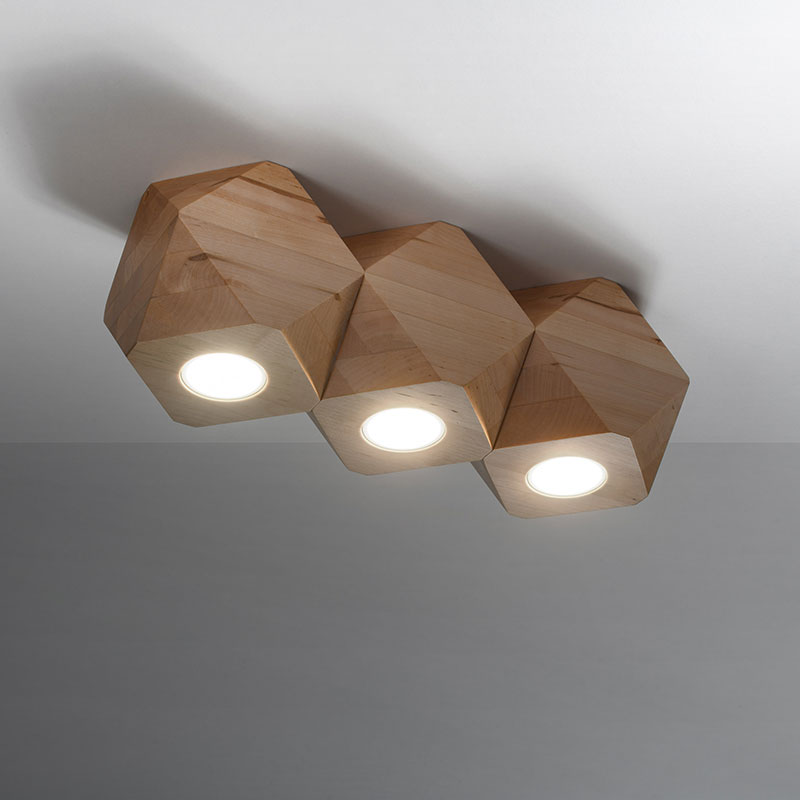 plafon ot estestveno dyrvo Woody