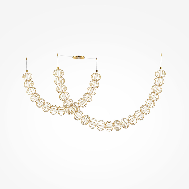 led polilej dizajnerski golden cage