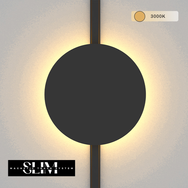 magniten osvetitel 9W 3000k 48v single spot slim