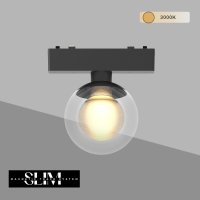 magniten osvetitel 6W 3000k 48v single spot slim Art.No.SlimMT6W-B80-BK