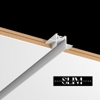 magnitno relsovo osvetlenie za vgrajdane 3 metra 48v slim Art.No.SlimRMT6-3M-WH 