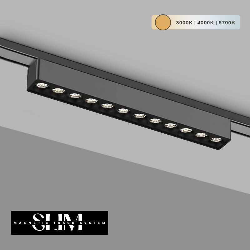 magniten osvetitel 12W cct 48v slim grille