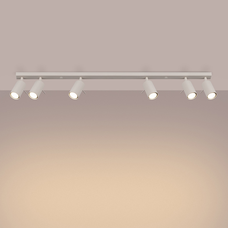 linejna spot lampa ring 6l bejov