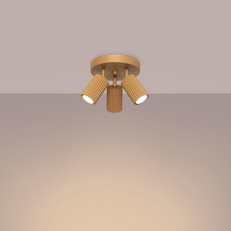 spot lampa karbon 3p zlaten