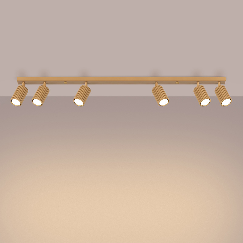 linejna spot lampa karbon 6l zlaten